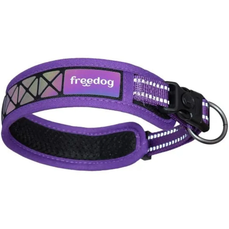 Freedog Boreal Collar Reflejtující Lila 43-52cm