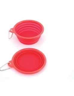 Freedog Ciotola da Viaggio Silicone Rossa 400ml