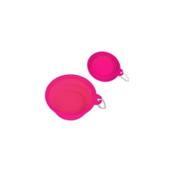 Freedog Ciotola de Viaje en Silicona Rosa 400ml