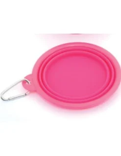 Freedog Ciotola de Viaje en Silicona Rosa 400ml