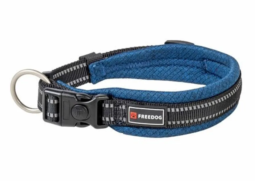 Freedog Collar Acolchado Shiva Azul Marino 100g
