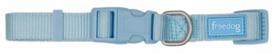 Freedog Collar Nylon Basic Azul Cielo 15mm 35-50cm
