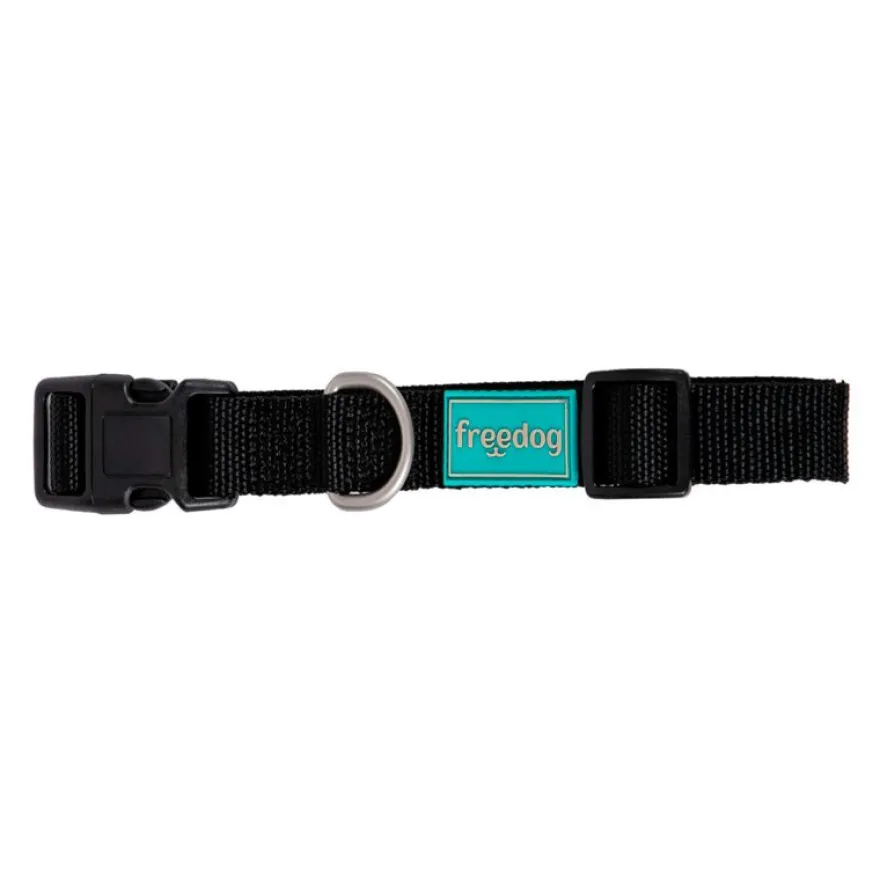 Freedog Collar Nylon Basic Negro 1 ud