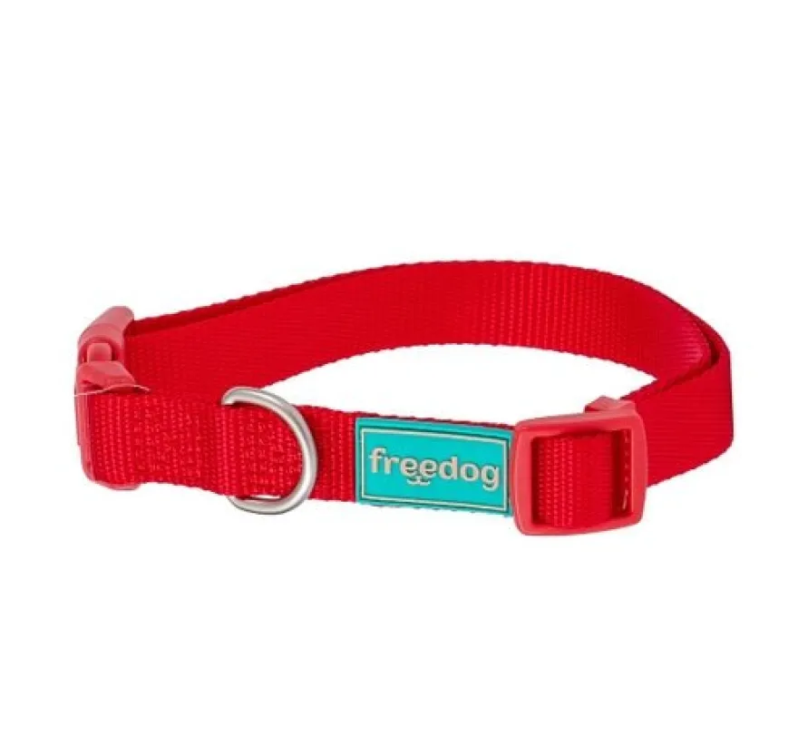 Freedog Collar Nylon Basic Rojo 20/35cm