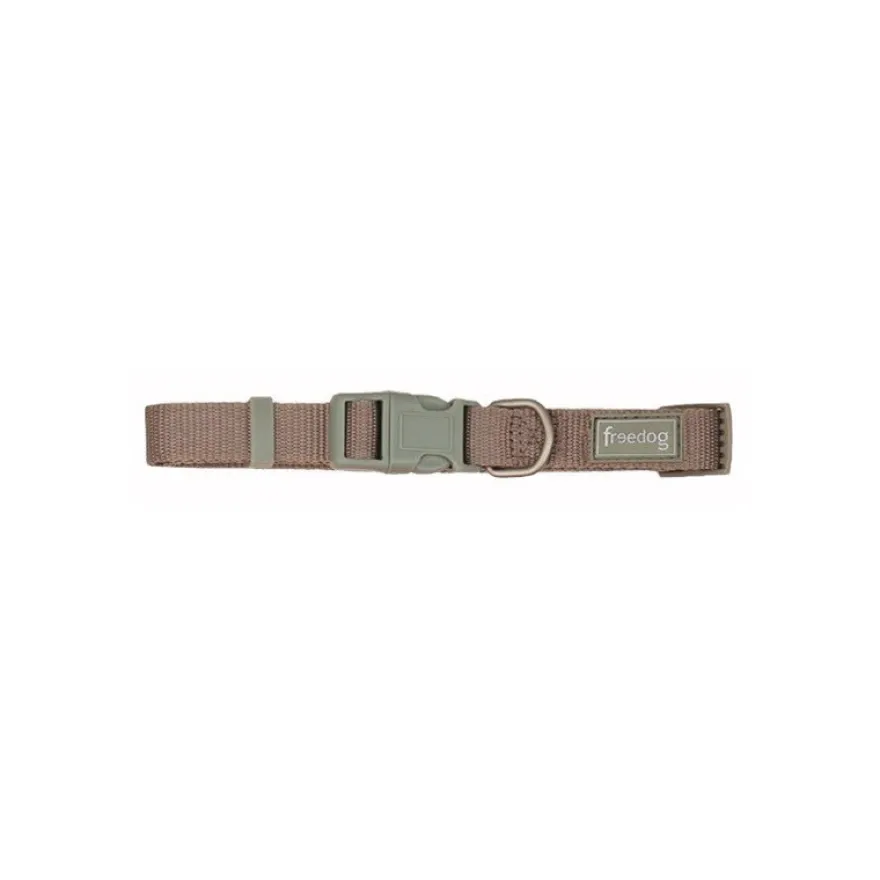 Freedog Collar Nylon Basic Verde Salvia 10mm