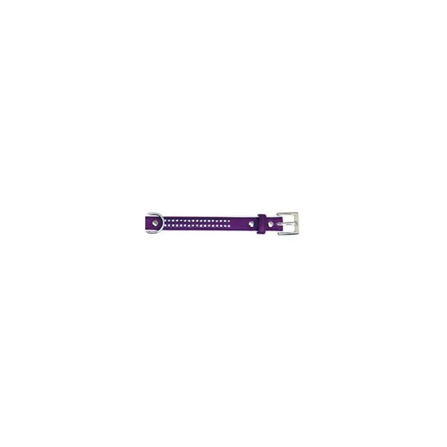 Freedog Collar Polipiel Brillantes Lila 1 ud