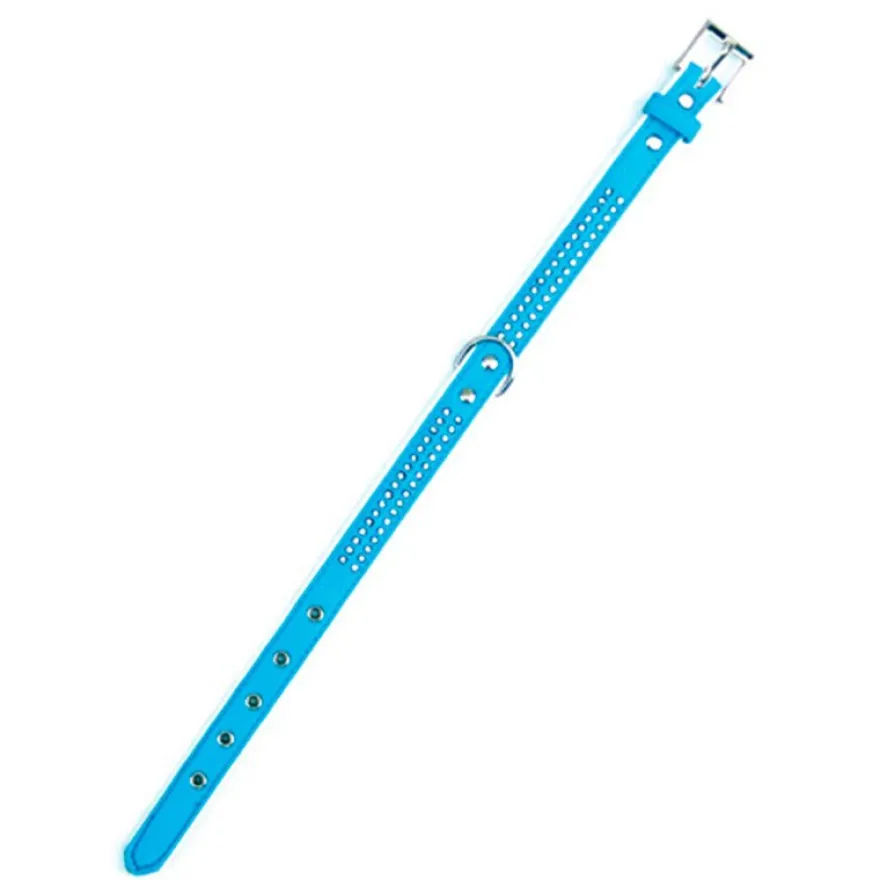 Freedog Collar Polipiel Brillantes Azul 1,9cm x 45cm