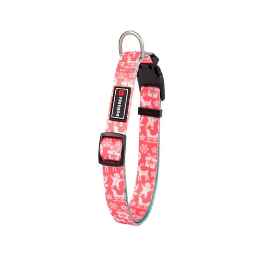 Freedog Collar Red Ginger Cookie 15mm T-S 20-50cm