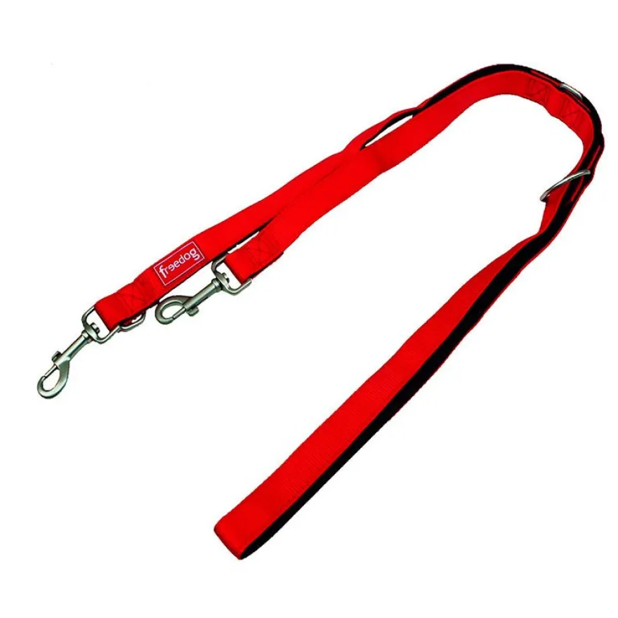 Freedog Correa Adiestramiento Rojo 200cm