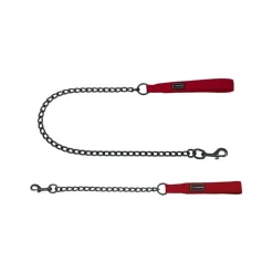 Freedog Correa Metálica Gun Roja 100cm