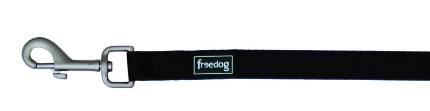 Freedog Correa Nylon Basic Negra 120cm