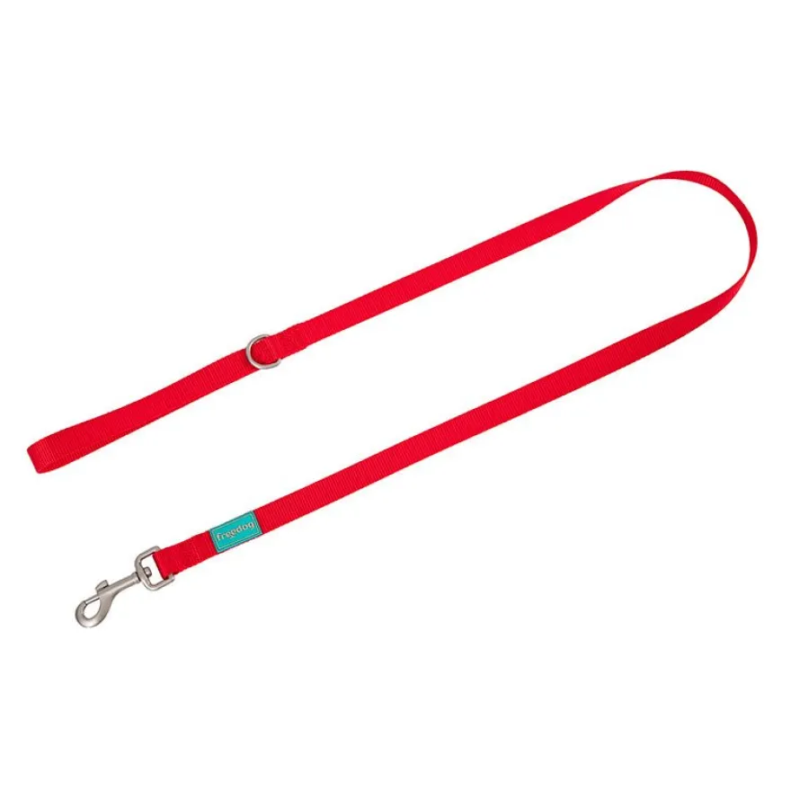 Freedog Correa Nylon Basic Roja 15mm 120cm