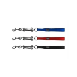 Freedog Correa Nylon con Muelle Gun Negra 45cm