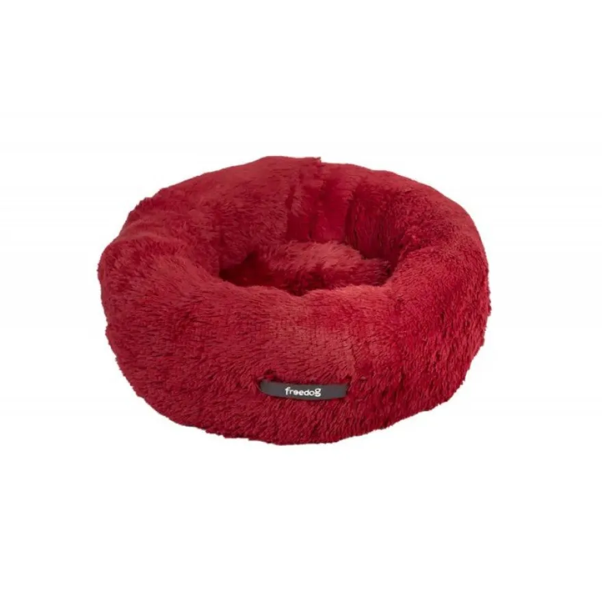Freedog Donut Antiestres Cama Rojo 50cm 1 ud