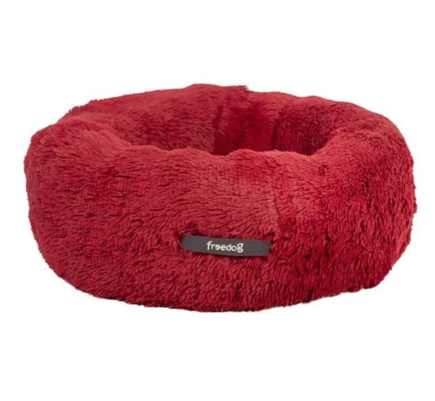 Freedog Donut Antiestres Cama Rojo 50cm 1 ud