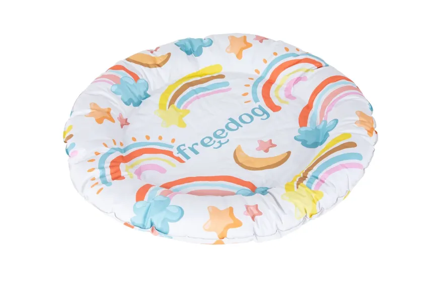 Freedog Donut Refrescante Cama para Perros 47cm Rainbow