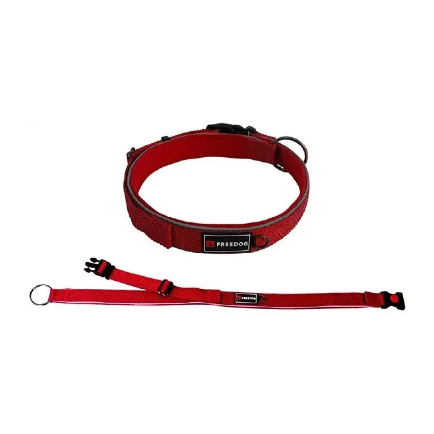 Freedog Extreme Collar de Nylon Rojo 15mm, 25-36cm