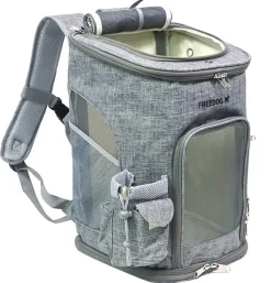 Freedog K2 Pro Mochila Transportín Gris 1000g