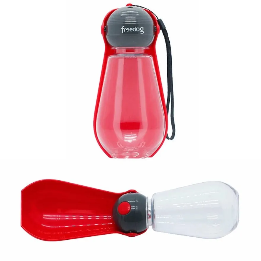 Freedog Ovi Bebedero Portátil Rojo 400ml