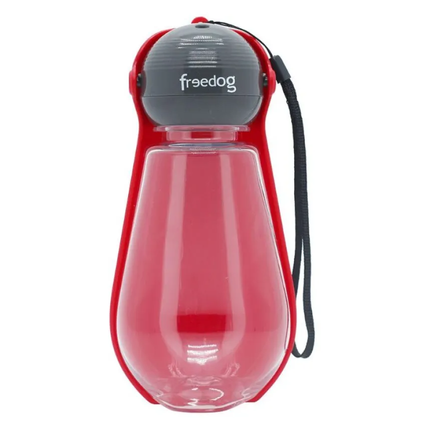 Freedog Ovi Bebedero Portátil Rojo 400ml
