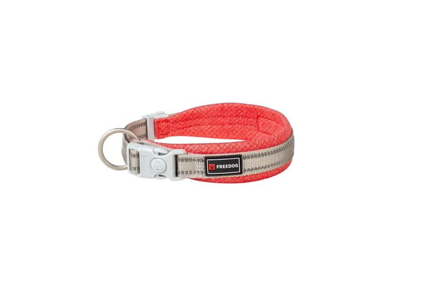Freedog Shiva Collar Acolchado Rojo M 35-60cm