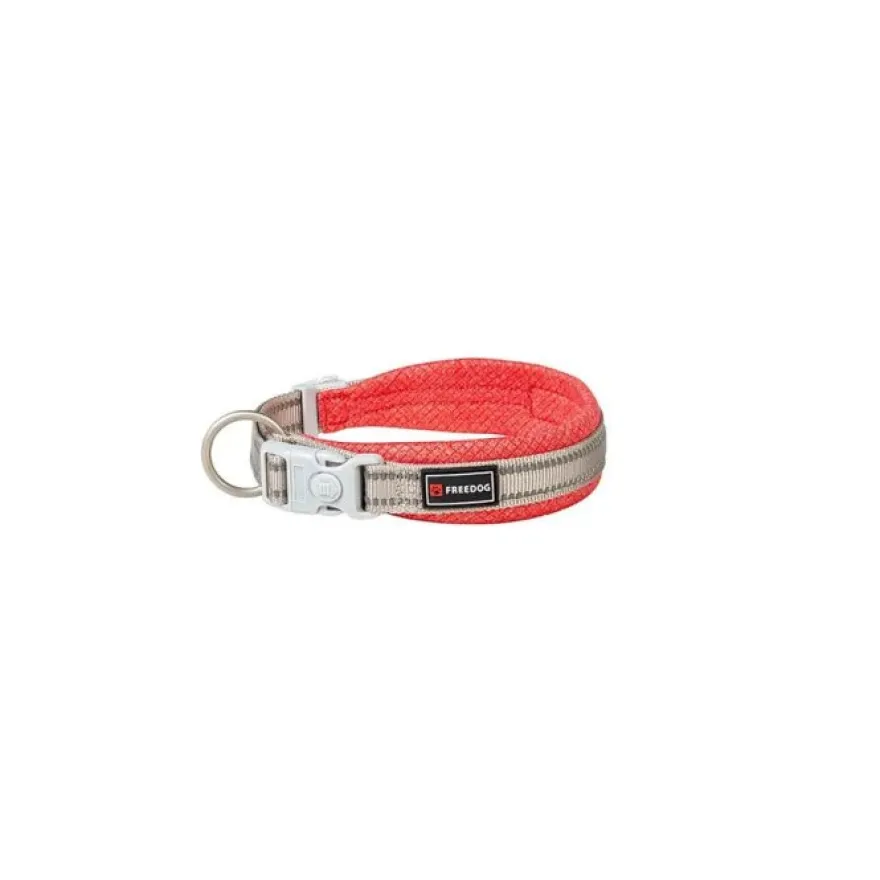 Freedog Shiva Collar Acolchado Rojo M 35-60cm