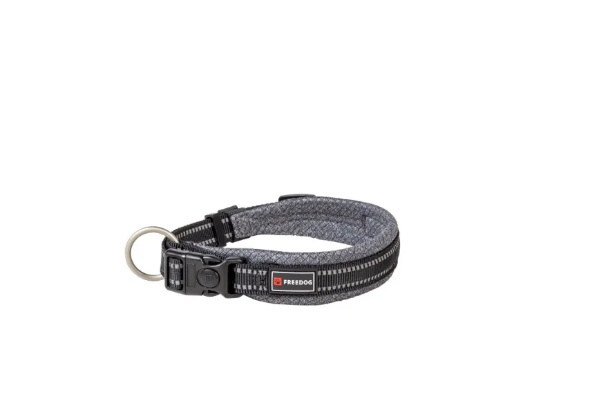 Freedog Shiva Collar Acolchado Gris M 60cm