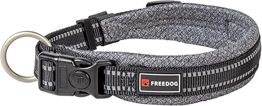 Freedog Shiva Collar Acolchado Gris M 60cm