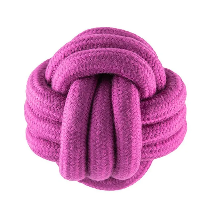Freedog Strong Nudo Pelota de Cuerda Granate 13cm