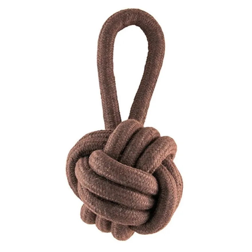 Freedog Strong Pelota con Asa Marrón 350g