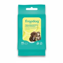 Freedog Toallitas Húmedas Citronela Higiénicas 25 ud