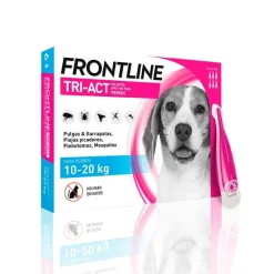 Frontline Tri-Act Solucion Spot-On para Perros caja con 6 pipetas 10 20 kg