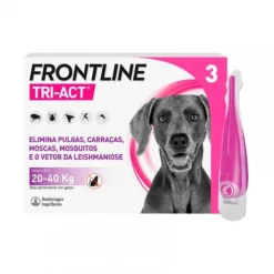 Frontline Tri-Act Solucion Spot-On para Perros caja con 3 pipetas 20 40 kg