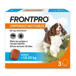 Frontpro Antiparasitario Para Perros 3 Comprimidos Masticables 10 25 Kg