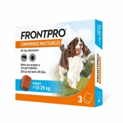 Frontpro Antiparasitario Para Perros 3 Comprimidos Masticables 10 25 Kg
