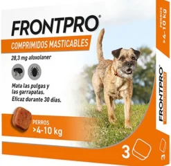 Frontpro Antiparasitario Para Perros 3 Comprimidos Masticables 4 10 Kg