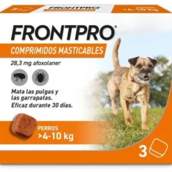Frontpro Antiparasitario Para Perros 3 Comprimidos Masticables 4 10 Kg