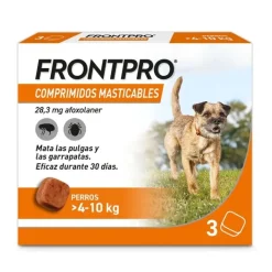 Frontpro Antiparasitario Para Perros 3 Comprimidos Masticables 4 10 Kg