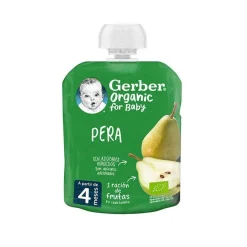 GERBER Organic Pouch Puré Pera 90gr