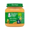 GERBER Organic Tarrito de Puré de Pera y Plátano BIO +4 Meses 125g