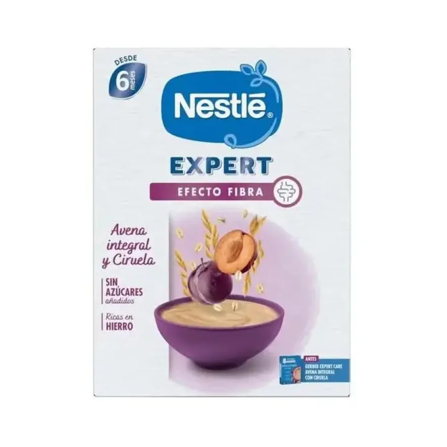 GERBER Papillas Avena Integral con Ciruela +6 Meses 250g