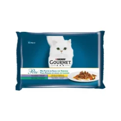 Gourmet Purina Perle Laminas Legumbres Cordero Alimento Húmedo 48 x 85g