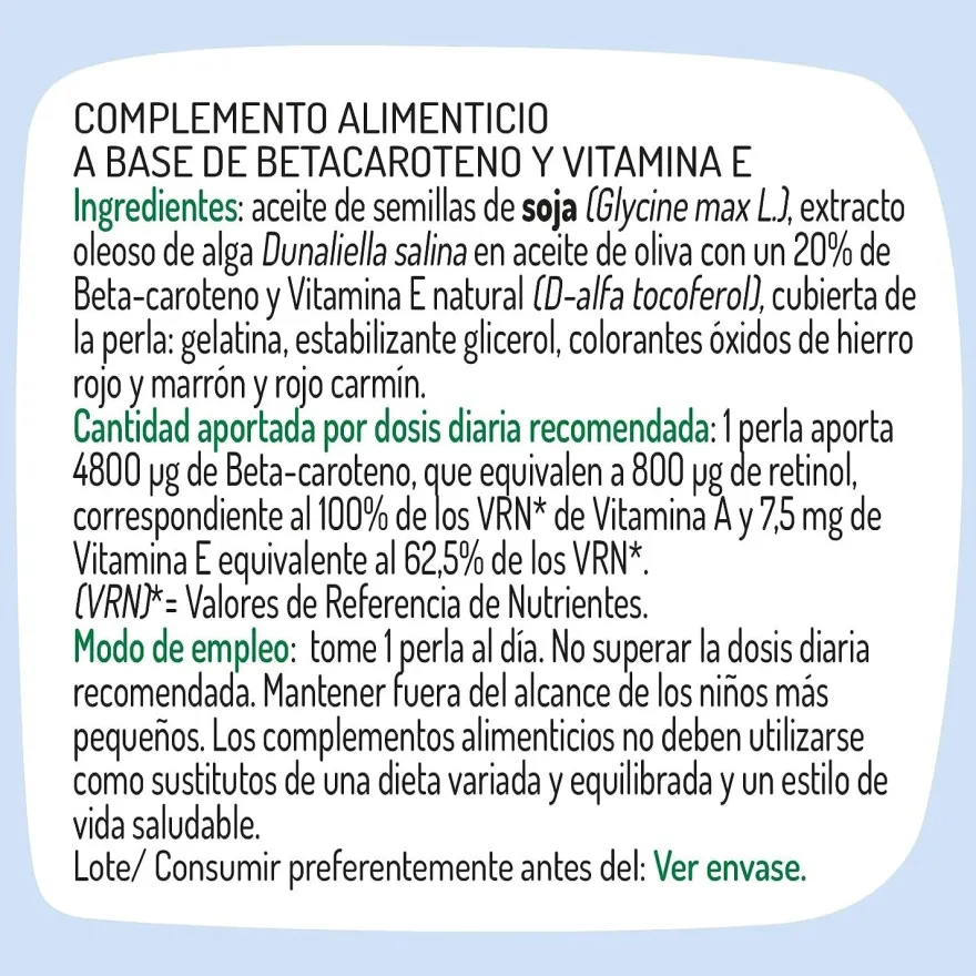Granero Suplementos Beta Caroteno Forte 60 Cápsulas