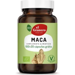 Granero Suplementos Maca Bio 100+20 Cápsulas