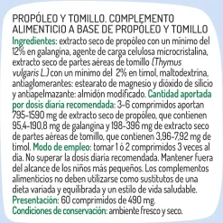 Granero Suplementos Propóleo + Tomillo 60 Comprimidos