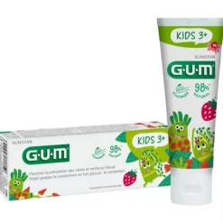 Gum Kids 3+ Gel Dentífrico Fresa Duplo 2x50 ml