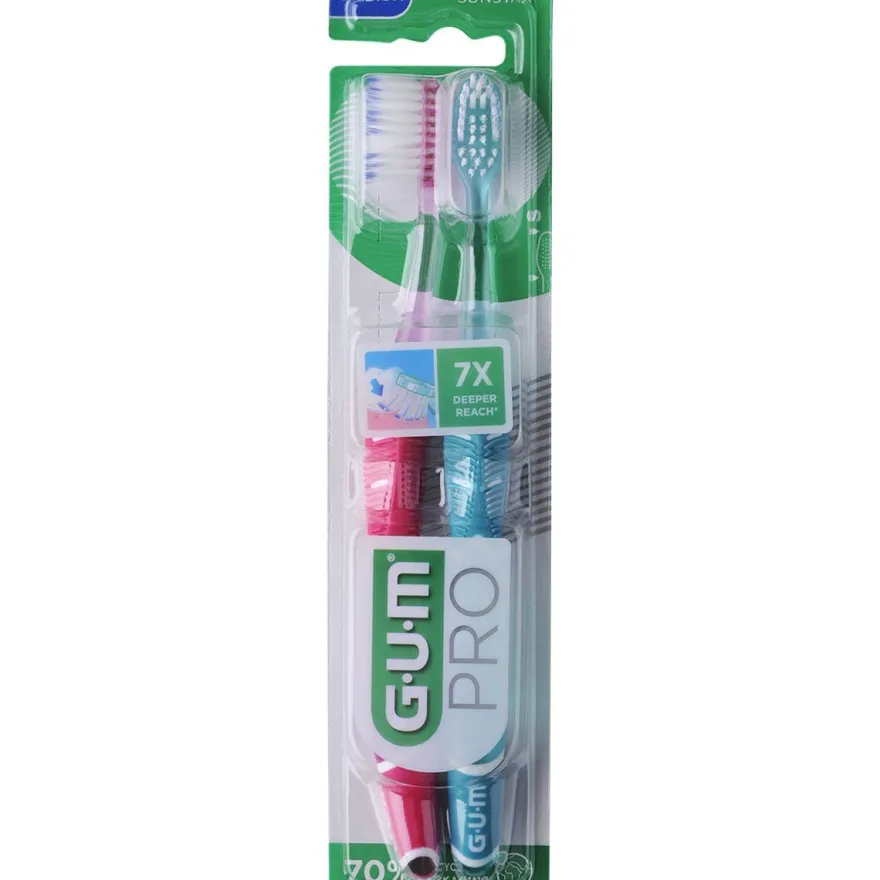 Gum Pro Cepillo Medio Duplo 2 Uds