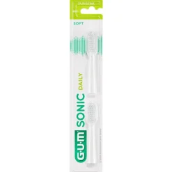 Gum Sonic Daily Recambios Cepillo Blanco 2 Cabezales