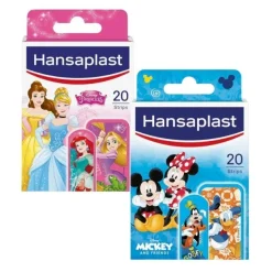 HANSAPLAST Apósitos Infantiles Princesas Disney + Mickey Mouse 20+20 apósitos