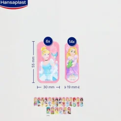HANSAPLAST Apósitos Infantiles Princesas Disney + Mickey Mouse 20+20 apósitos